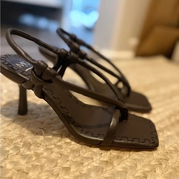 ANTONIO MELANI Brown Strappy Heels - Picture 3 of 6